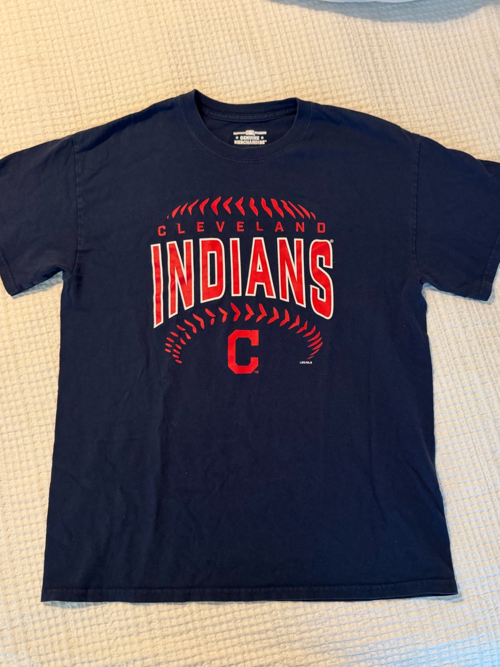 Genuine Merchandise Vintage Cleveland Indians Navy Tee